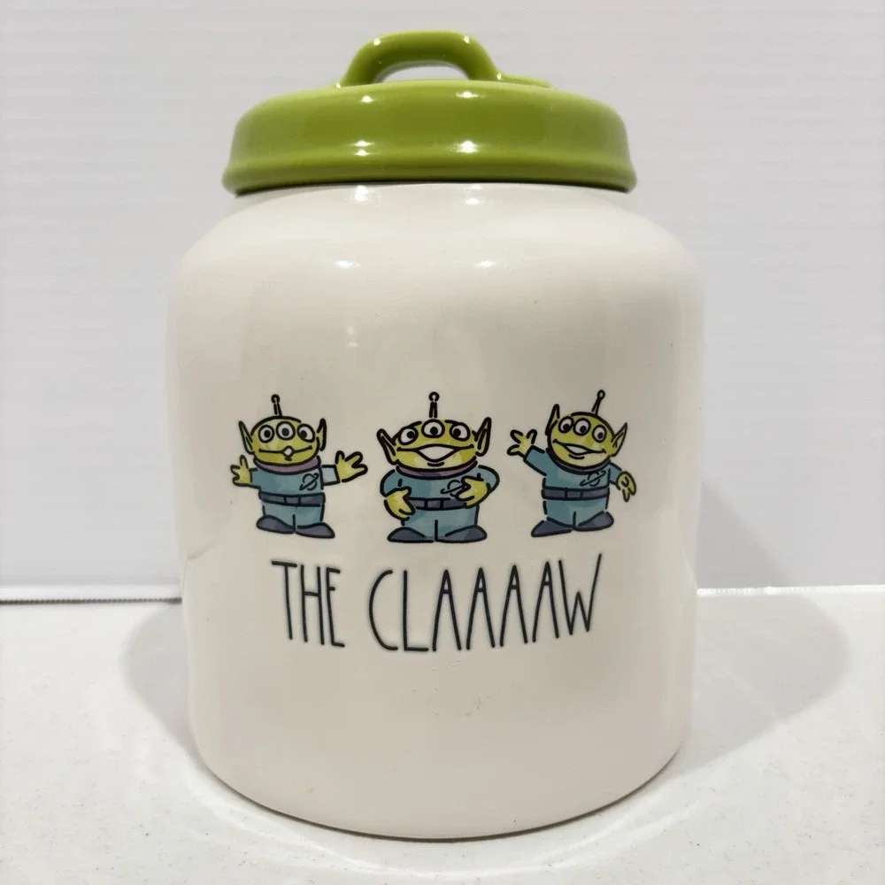 Rae Dunn-THE CLAAAAW- Toy  Story Disney Pixar- COOKIE JAR The Claw Cannister